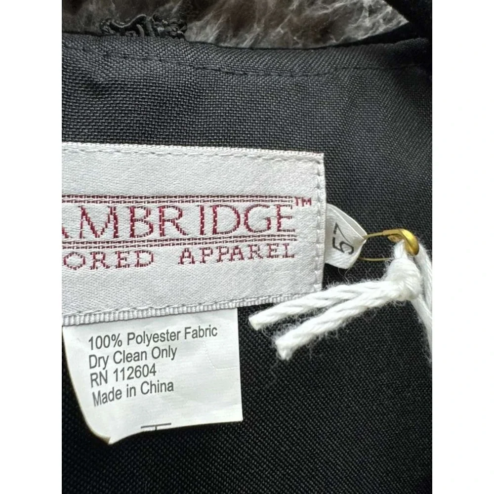 Cambridge Tailored Apparel Black Pulpit Robe Velvet Panel 55